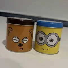 ミニオンズ ボブとティム 缶ケース 2個セット