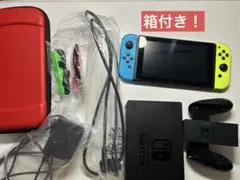 Nintendo Switch 本体 付属品完備 箱付き 128GBSDカード付