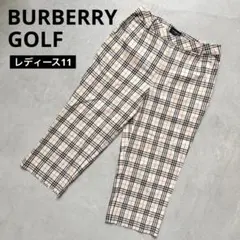 【美品】BURBERRY GOLF バーバリー ノバチェック柄 クロップドパンツ