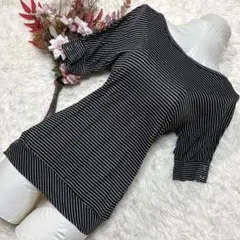 JILL STUART 半袖Tシャツ カットソー 黒白ボーダー【S】モノトーンのサムネイル
