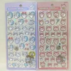 【正規品】ちいかわ　ボンボンドロップシール　カニちゃん　モモンガ