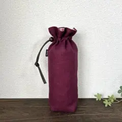 リネン×リバティ*スリーピングローズ✤ フリルᎷ　ペットボトルカバー 水筒カバー