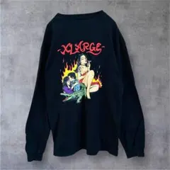 エクストララージ L/S TEE BALI ロンT 黒 バックプリント バリ L