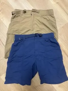 UNIQLO ギアショーツ ２枚 ベージュ ブルー xs