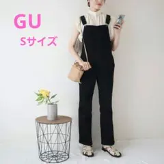 GU ブラックデニム サロペット　S　着用2回のみ