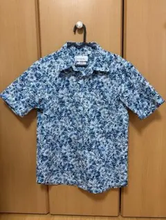 MAJUN かりゆしウェア 半袖シャツ ブルー系 Mサイズのサムネイル