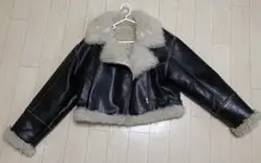 MURUA ヴィンテージライクショートフェイクムートンジャケット