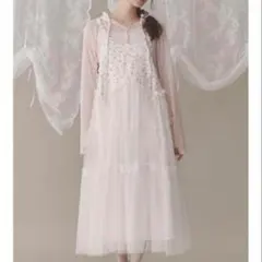 merry jenny petit flowerチュールキャミワンピース