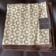 SALE❣️【新品】CELINE ハンカチ マカダム柄　Cマーク　廃盤品希少のサムネイル
