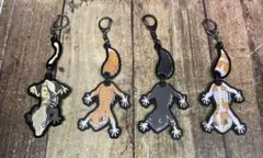 ヤマモトナオキ　爬虫類　スウィングキーホルダー クレス　レオパ　ニシアフ