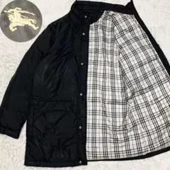バーバリー Burberry ジャンパー ブラック BLACK LABEL Yahoo!オークション - バーバリーブラックレーベル Lサイズ 中綿