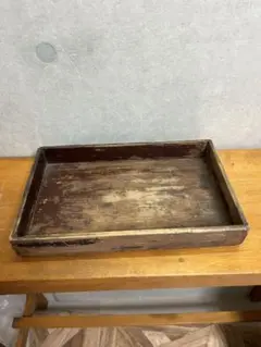 アンティーク木製 トレイ 台 看板 ボード
