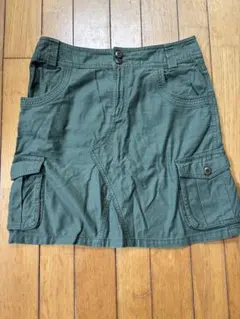 LEPSIM オリーブグリーン カーゴスカート