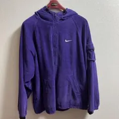 新品未使用品　supreme Nike コーデュロイ　Lサイズ　パープル Supreme Nike Arc Corduroy Hooded Jacket Black Purple Red