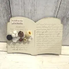 再販！ナチュラルインテリア雑貨　絵本風プレート　ドライフラワー　木の実