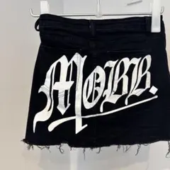 MOBB.グラフィックプリントデニムミニスカート