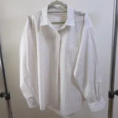 AMERICAN HOLIC ストライプ長袖シャツ　大きめサイズのＭ