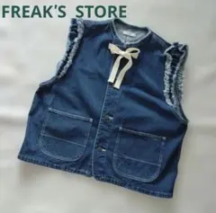 FREAK'S STORE デニムベスト リボン付き♪