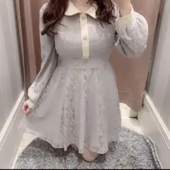 エブリン　evelyn レースビジューop レースビジューワンピース