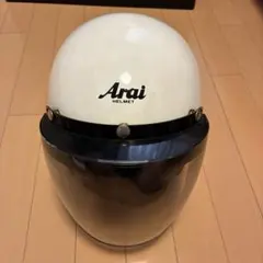 当時物美品】Arai ジェットヘルメット ビンテージ アライ 赤 希少
