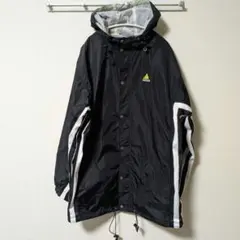90s【adidas/アディダス】万国旗タグ ブラック ナイロンジャケット