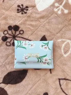 【新品・未使用】FEILER 水色 花柄 マルチケース
