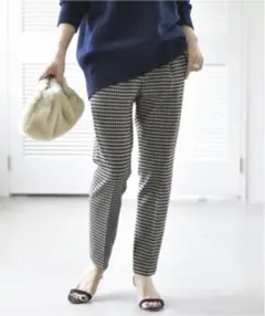 Spick & Span  両面起毛テーパードパンツ