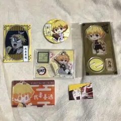 鬼滅の刃 善逸 アクリルスタンド缶バッジ等セット