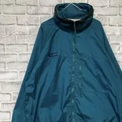 コロンビア　マウンテンパーカーブルーグリーンL ロゴ刺繍アウトドア828