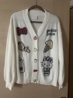 サンリオハウス　ジェラートピケ　カーディガン　ハローキティ レディース