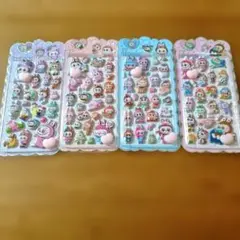 ラブブ ぷくぷくおしりおしりシール♡ぷにぷにシール　立体シール　シール4枚セット