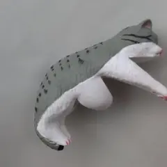 フェリシモ猫部　そこで寝ちゃうの？だら〜ん猫の傘タグ　サバトラのサムネイル