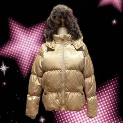 y2k archive 平成ギャル ファー 光沢 ダウンジャケット グランジ