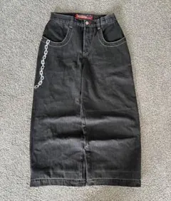 希少 美品 JNCO JEANS バギーデニム ブラックデニム 極太ストレート 希少 美品 JNCO JEANS バギーデニム ブラックデニム 極太ストレート