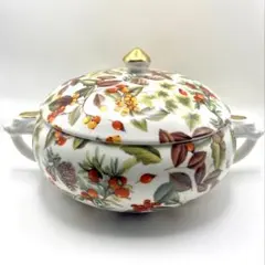 ポーセラーツ　スープチュリーン　Soup Tureen 木の実柄 ポーセラーツ スープチュリーン Soup Tureen 木の実柄 - メルカリ