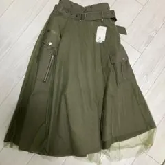 ローズバッド　アシンメトリーフレアスカート