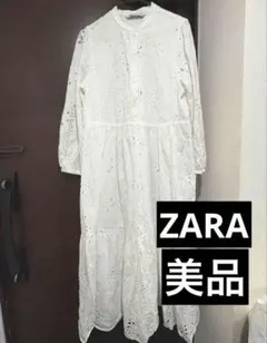 【秋服】ZARA フラワーレースワンピース 秋服