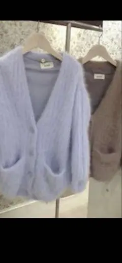 SNIDEL スナイデル カーディガン ファー ピンク