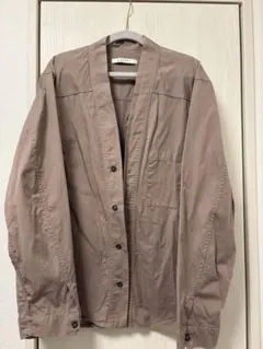 【COVERT】ノーカラージャケット ブラウン コットン100% 値下げ交渉可