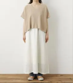 Fサイズ　RODEO CROWNS 　WEB限定　サマーニットコンビワンピース