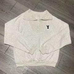 QT FashionTrends/ジッパー付きトレーナー/M