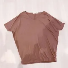 MOUSSY ブラウン Vネック Tシャツのサムネイル