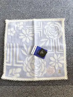 【新品•未使用•タグ付き】LANVIN ランバン 婦人ミニタオル パープルローズ