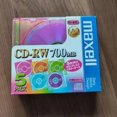 maxell CD-RW 700MB 5枚パック
