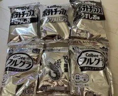 Calbee ポテトチップス かっぱえびせん フルグラ　白黒　石油減量節約パケのサムネイル