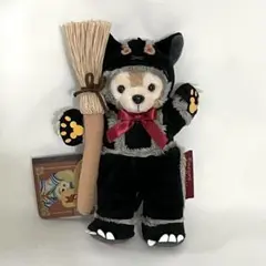 ダッフィー ぬいぐるみバッジ 復刻版 アンコールコレクション 黒猫 ぬいば ダッフィー ぬいぐるみバッジ 黒猫 箒 アンコールコレクション 復刻版