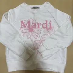 Mardi Mercredi 長袖トレーナー ホワイト