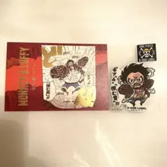 ONE PIECE ルフィ　効果音ポスカ　ステッカー　ギア4 麦わらストア