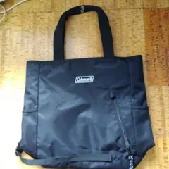 Coleman ブラック トートリュック2wayバッグ
