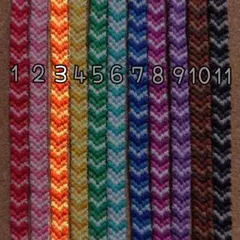 ③オレンジ　ハンドメイド　ミサンガ　アンクレット　グラデーション　V字